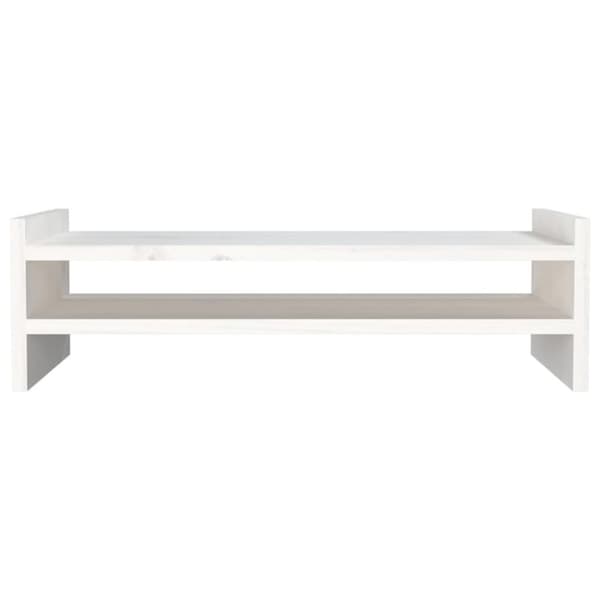 skærmholder 50x27x15 cm massivt fyrretræ hvid