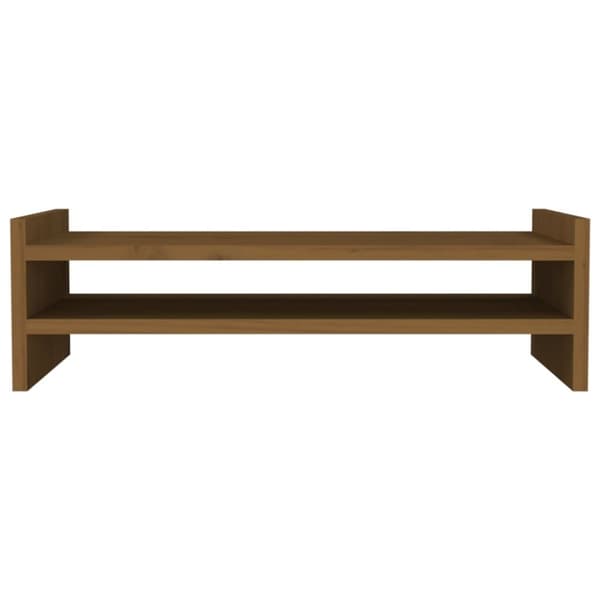 skærmholder 50x27x15 cm massivt fyrretræ gyldenbrun