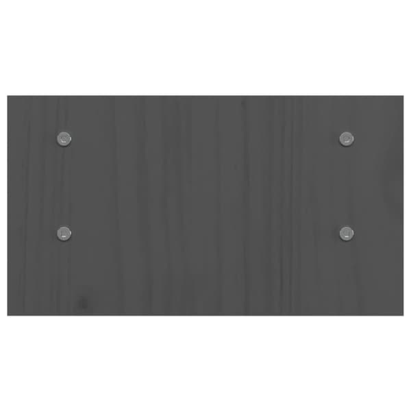 Näyttökoroke harmaa 50x27x15 cm täysi mänty