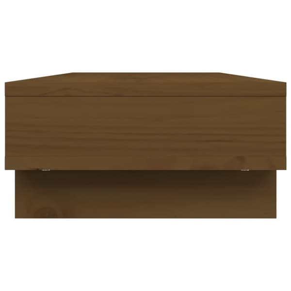 Näyttökoroke hunajanruskea 60x27x14 cm täysi mänty