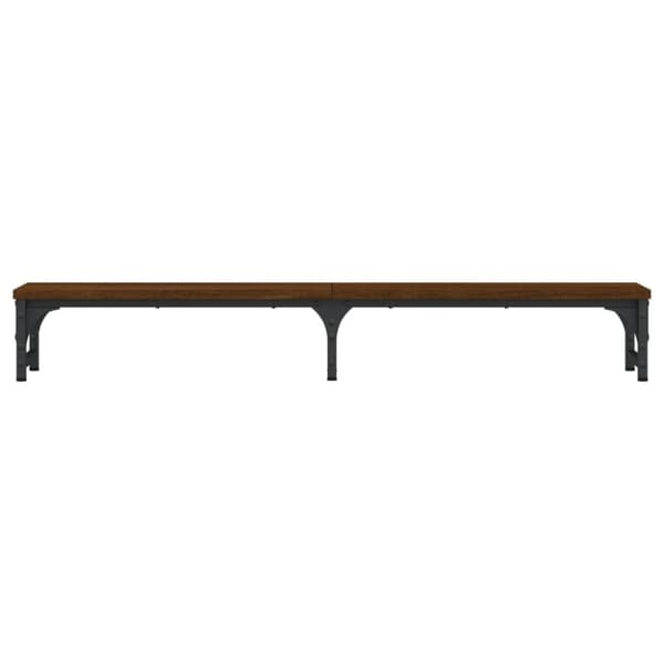 skærmstander 105x23x15,5 cm konstrueret træ brun egetræsfarve