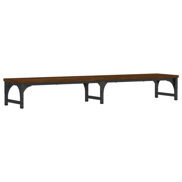 skærmstander 105x23x15,5 cm konstrueret træ brun egetræsfarve