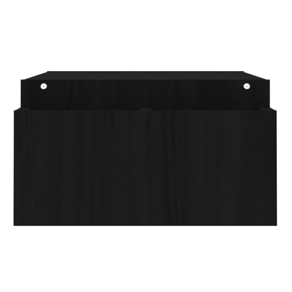skærmholder 100x27,5x15 cm massivt fyrretræ sort
