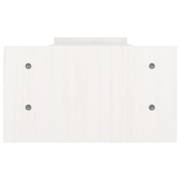 skærmholder 100x27x15 cm massivt fyrretræ hvid
