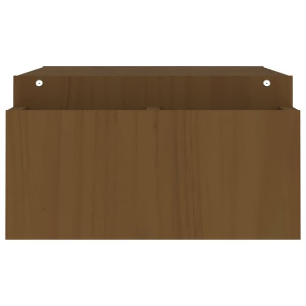 Näyttökoroke hunajanruskea 100x27,5x15 cm täysi mänty