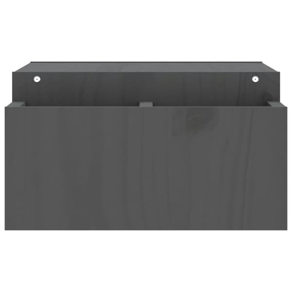 skærmholder 70x27,5x15 cm massivt fyrretræ grå