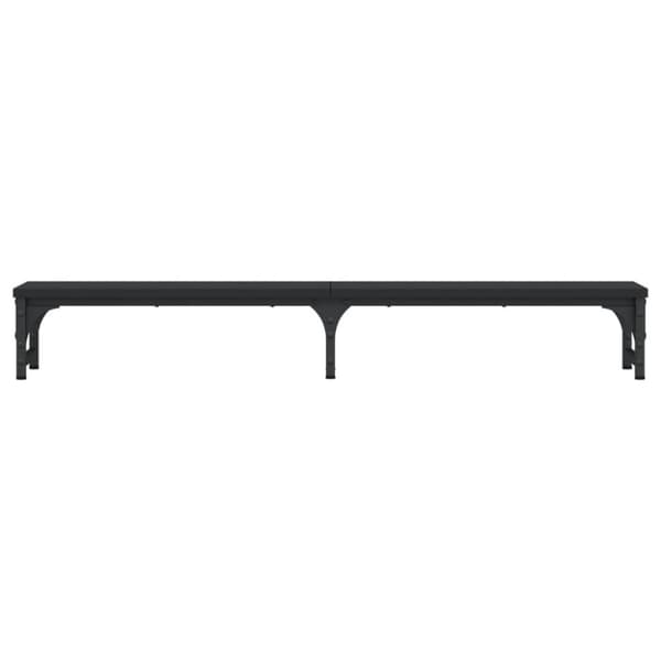 skærmstander 105x23x15,5 cm konstrueret træ sort