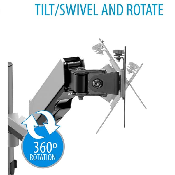 V7 Dual Touch Adjust Monitor Mount Sort