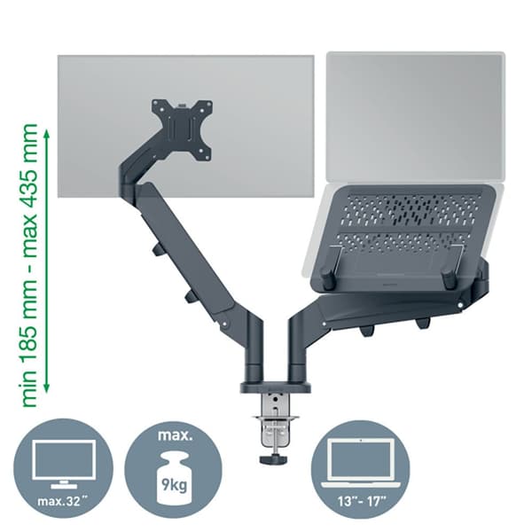 Leitz Skærm Laptop Stand Ergo Spacesaving