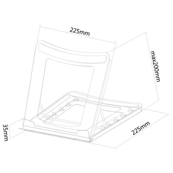 Newstar Laptop Stativ Nsls075 10-15´´ Grå