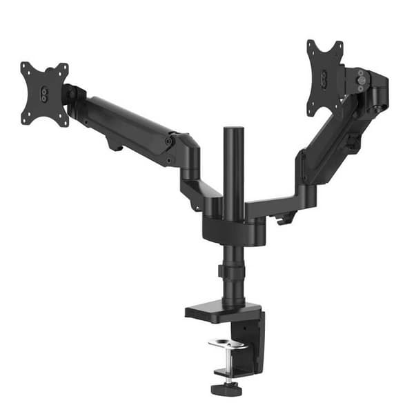Hama Dobbelt Skærmstativ 118498 Premium Gas Spring 32´´ Sort