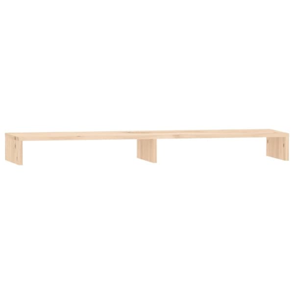 vidaXL skærmholder 100x27x10 cm massivt fyrretræ -  Computerholdere og -standere