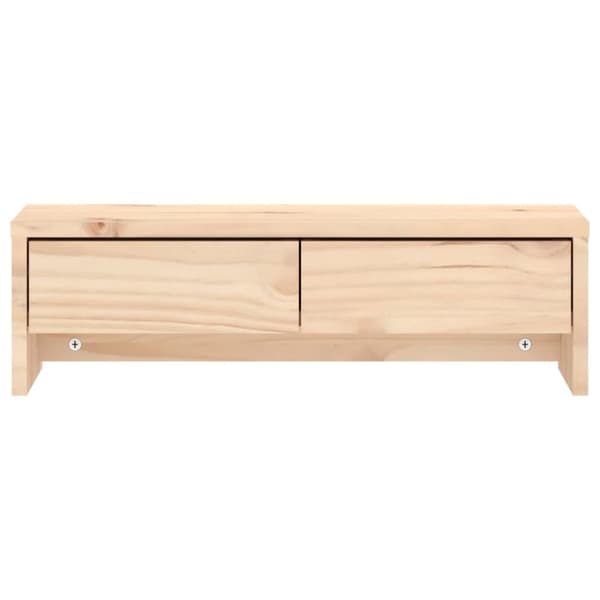 vidaXL Näyttökoroke 50x27x15 cm täysi mänty -  Tietokonetelineet