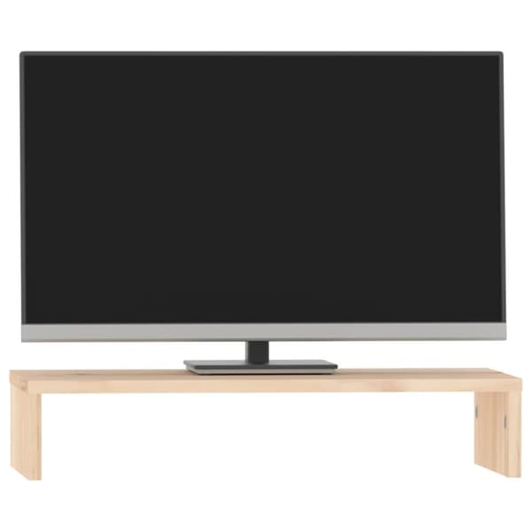 vidaXL skærmholder 50x27x10 cm massivt fyrretræ -  Computerholdere og -standere