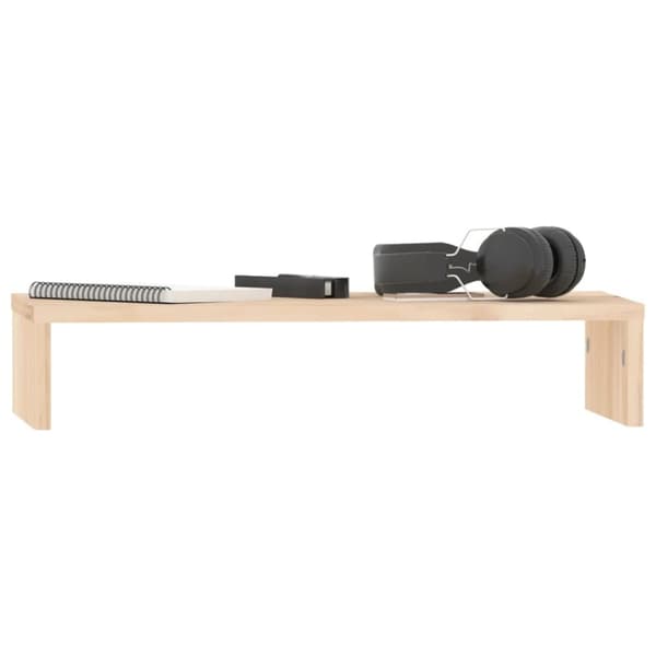 vidaXL skærmholder 50x27x10 cm massivt fyrretræ -  Computerholdere og -standere