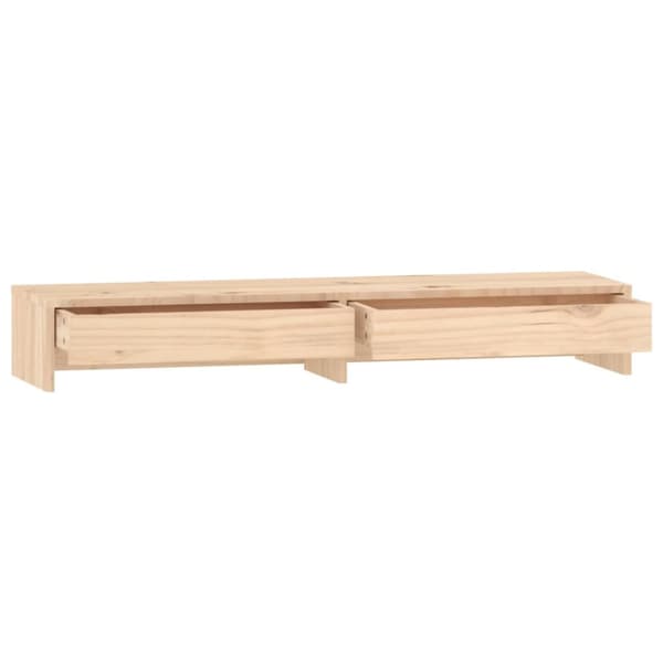 vidaXL Näyttökoroke 100x27x15 cm täysi mänty -  Tietokonetelineet