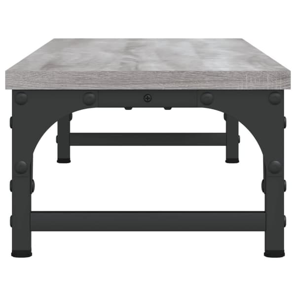 vidaXL Näyttöteline harmaa Sonoma 85x23x15,5 cm tekninen puu -  Tietokonetelineet