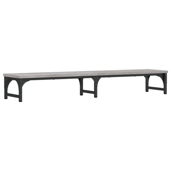 vidaXL skærmstander 105x23x15,5 cm konstrueret træ grå sonoma-eg -  Computerholdere og -standere
