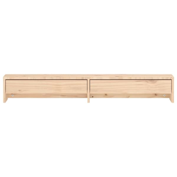 The Living Store skærmholder 100x27x15 cm massivt fyrretræ -  Computerholdere og -standere