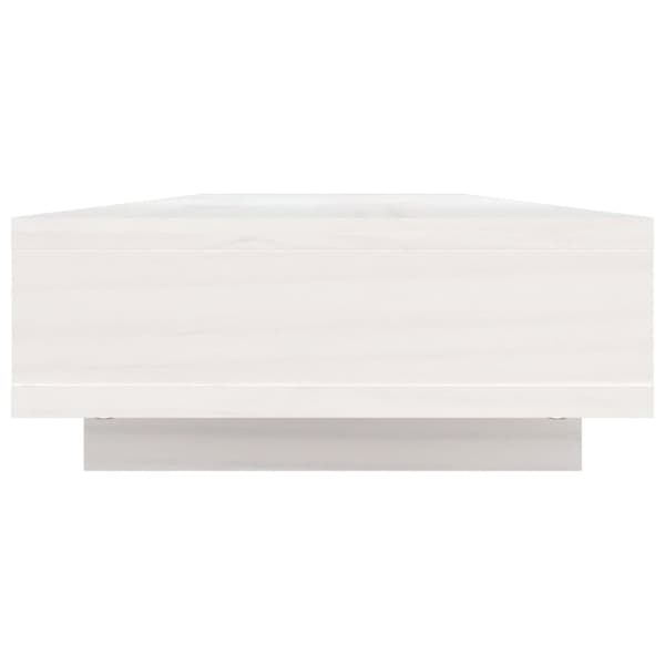Skärmställ vit 100x27x14 cm massiv furu - Bildskärmsställ - Skärmställ - Home & Living