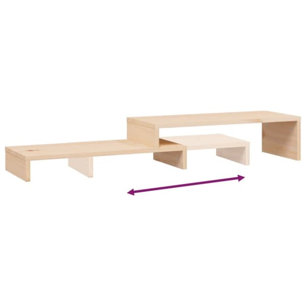 skærmholder (52-101)x22x14 cm massivt fyrretræ