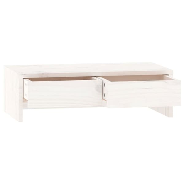 skærmholder 50x27x15 cm massivt fyrretræ hvid