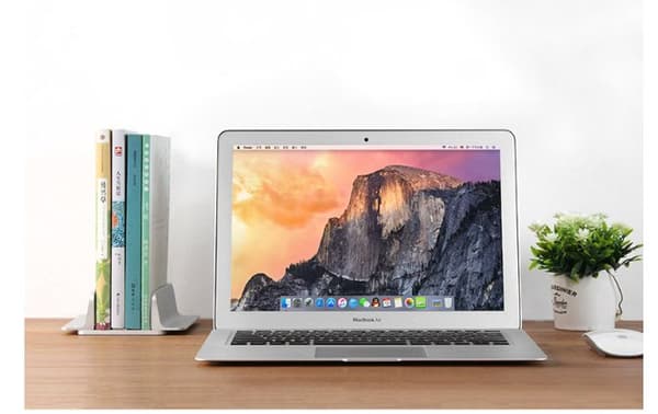 INF Laptopholder i aluminium til skrivebord, justerbar lodret bærbar holder
