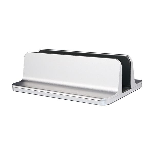 INF Laptopholder i aluminium til skrivebord, justerbar lodret bærbar holder