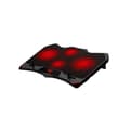 Miniatyrbillede 1 af 2: Laptop-køler med LED og lydløse blæsere til bærbare computere 12"-17"