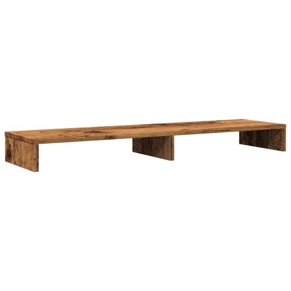 vidaXL Skjermhylle gammelt tre 100x27x10 cm konstruert tre