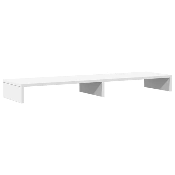 vidaXL Skärmställ vit 100x27x10 cm konstruerat trä