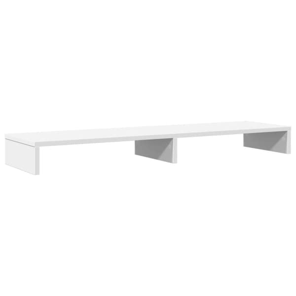 vidaXL Skärmställ vit 100x27x10 cm konstruerat trä