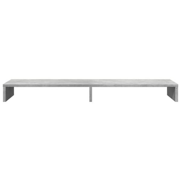 vidaXL Näyttöteline betoninharmaa 100x27x10 cm tekninen puu