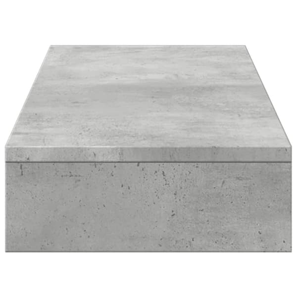 vidaXL Näyttöteline betoninharmaa 100x27x10 cm tekninen puu