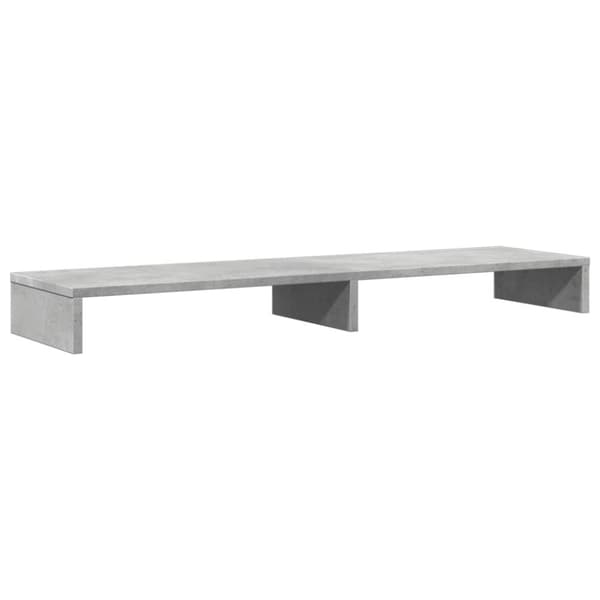 vidaXL Näyttöteline betoninharmaa 100x27x10 cm tekninen puu