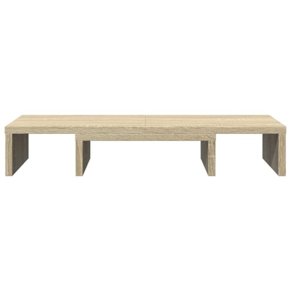 vidaXL Skärmställ justerbart 60x24x10,5 cm konstruerat trä sonoma-ek