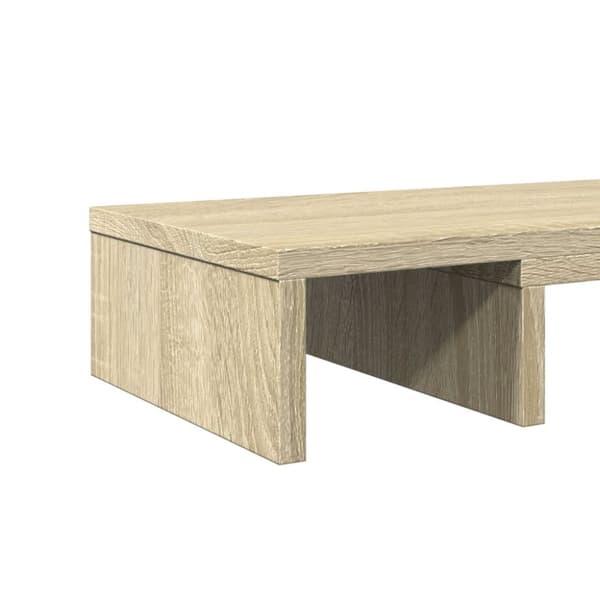 vidaXL Skärmställ justerbart 60x24x10,5 cm konstruerat trä sonoma-ek