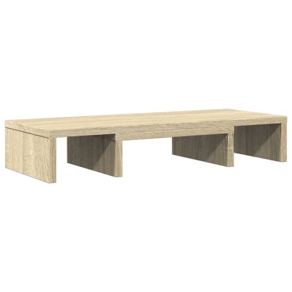vidaXL Skärmställ justerbart 60x24x10,5 cm konstruerat trä sonoma-ek