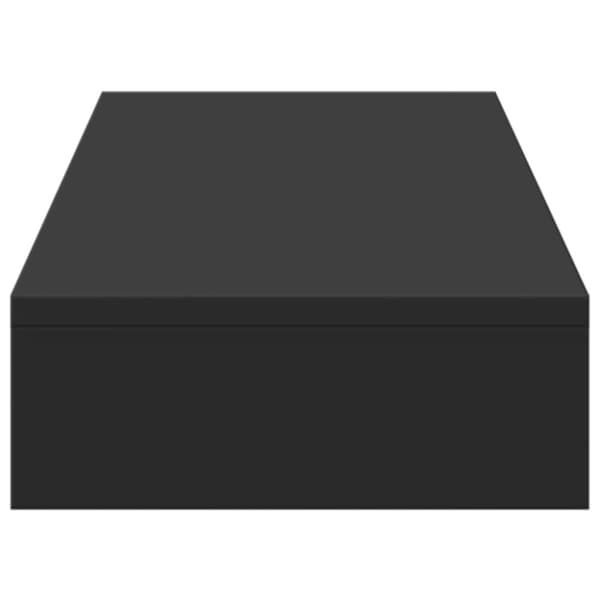 vidaXL skærmholder 100x27x10 cm konstrueret træ sort