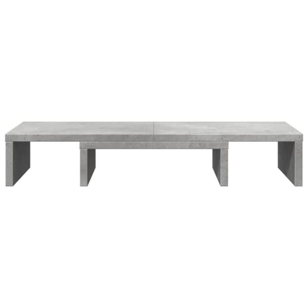 vidaXL skærmholder 60x24x10,5 cm justerbar konstrueret træ betongrå