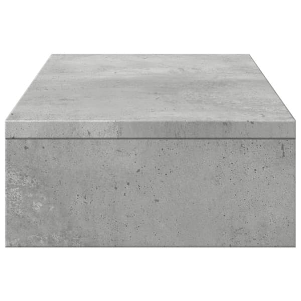 vidaXL skærmholder 60x24x10,5 cm justerbar konstrueret træ betongrå