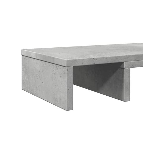 vidaXL skærmholder 60x24x10,5 cm justerbar konstrueret træ betongrå