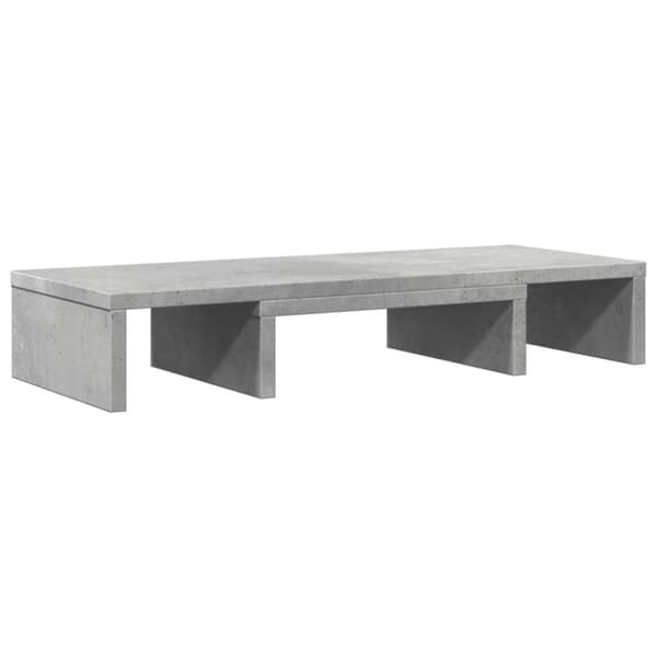 vidaXL skærmholder 60x24x10,5 cm justerbar konstrueret træ betongrå