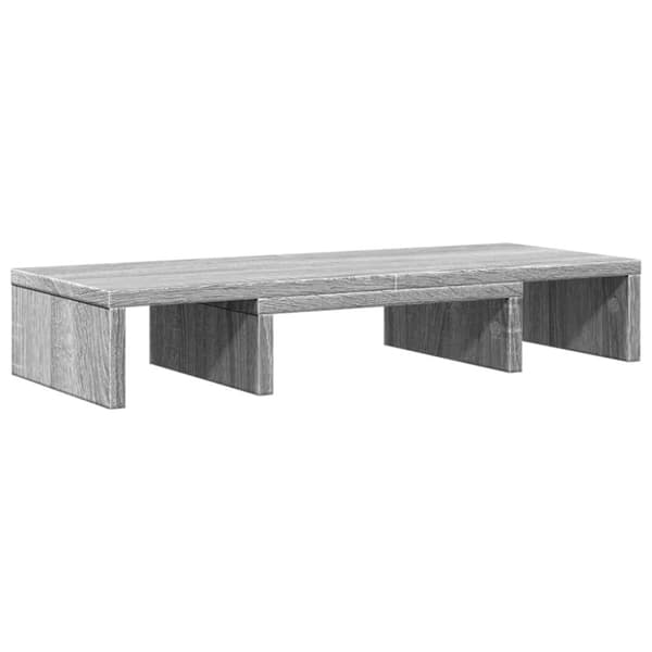 vidaXL skærmholder 60x24x10,5 cm konstrueret træ grå sonoma-eg