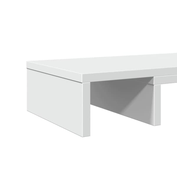 vidaXL Skärmställ justerbart 60x24x10,5 cm konstruerat trä vit