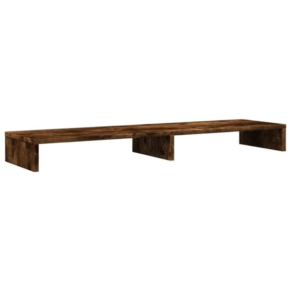 vidaXL Skjermhylle røkt eik 100x27x10 cm konstruert tre