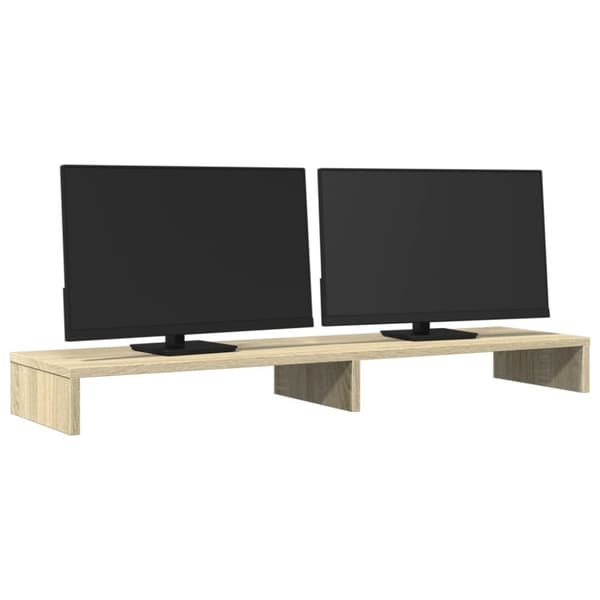 vidaXL Skjermhylle sonoma eik 100x27x10 cm konstruert tre