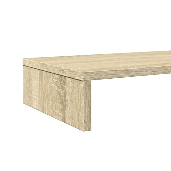 vidaXL Skjermhylle sonoma eik 100x27x10 cm konstruert tre