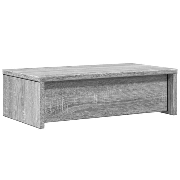 vidaXL Skärmställ med lådor grå sonoma 50x27x15 cm konstruerat trä