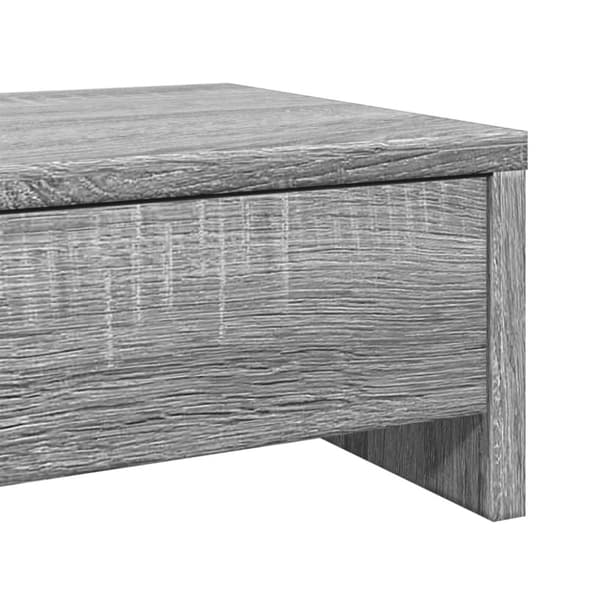 vidaXL Skärmställ med lådor grå sonoma 50x27x15 cm konstruerat trä